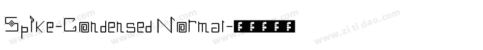 Spike-Condensed Normal字体转换